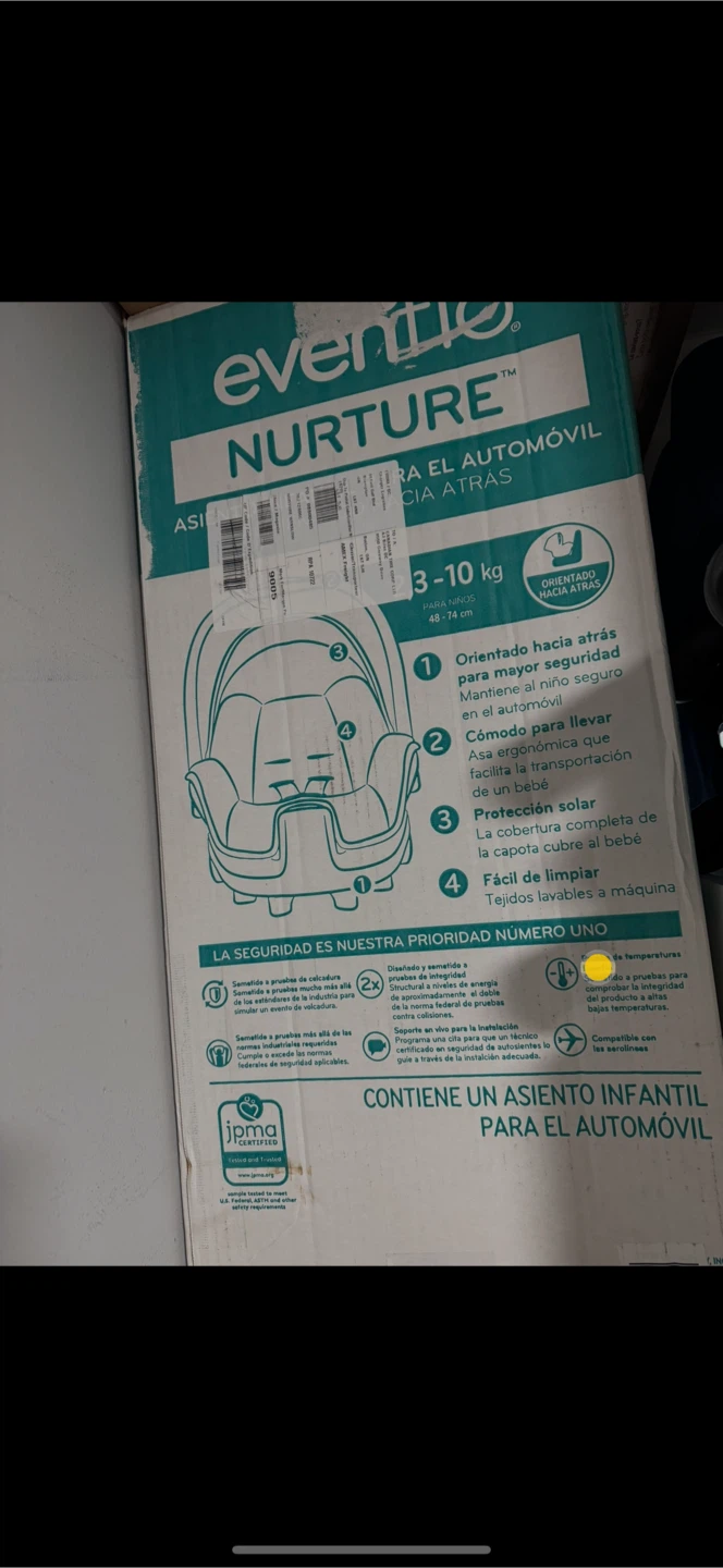 Evenflo Nurture Car Seat (3-10 kg)