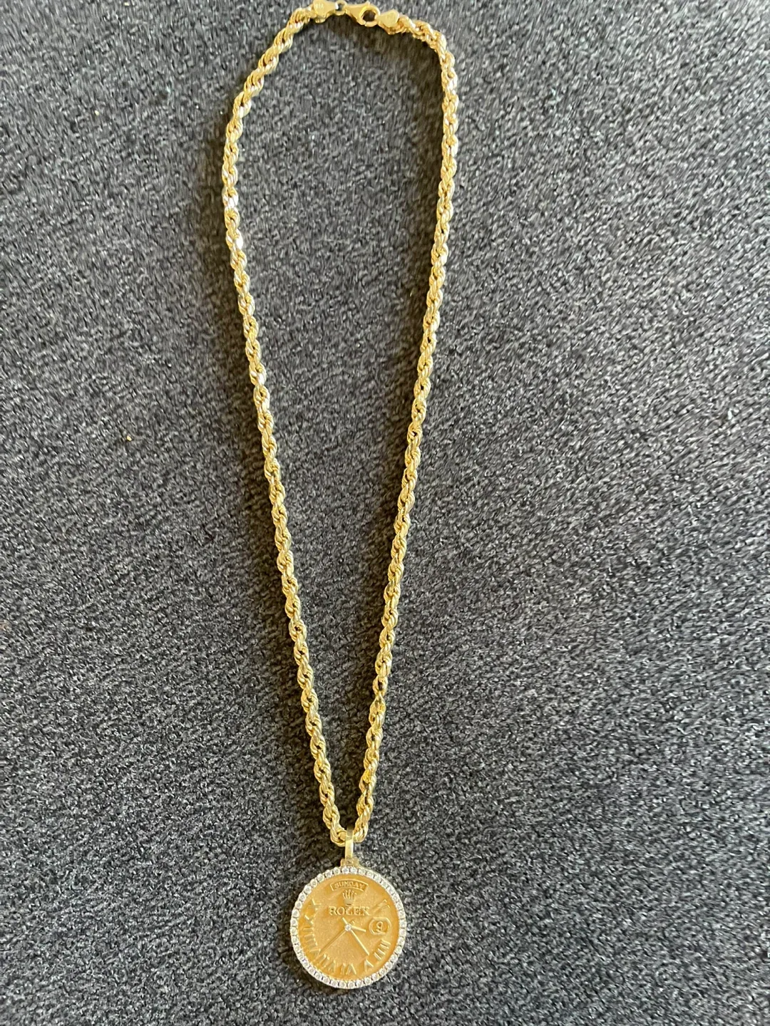 Rolex Gold Pendant Necklace thumbnail
