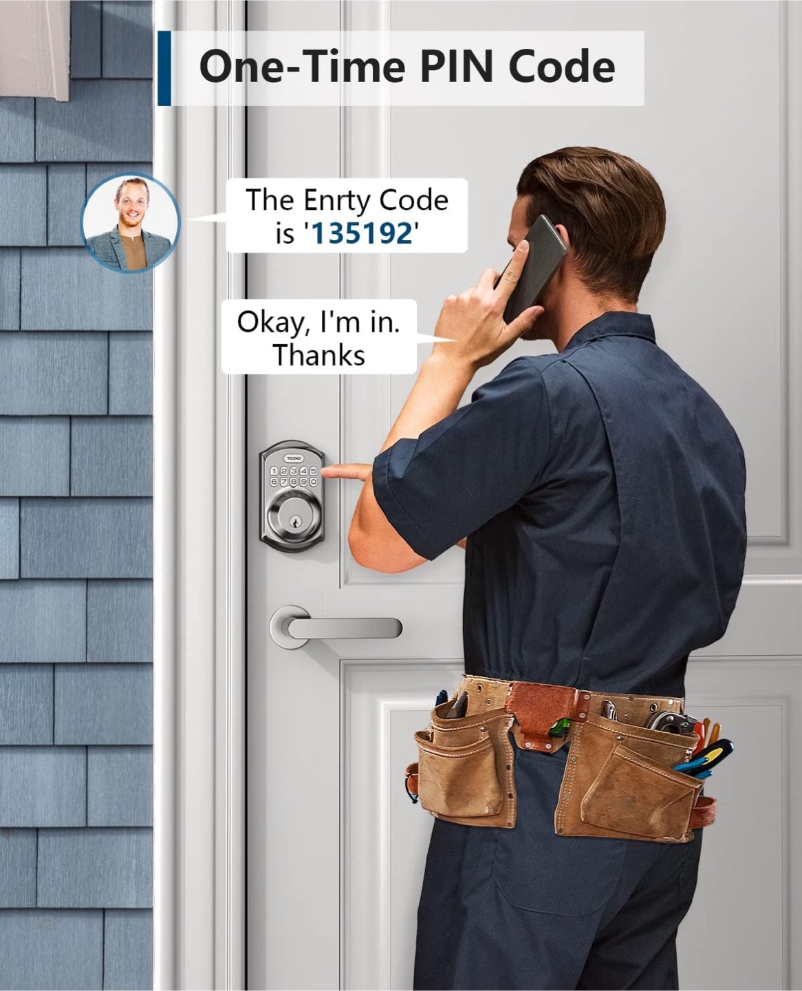 Techko Keypad Digital Deadbolt TE001 - photo 2