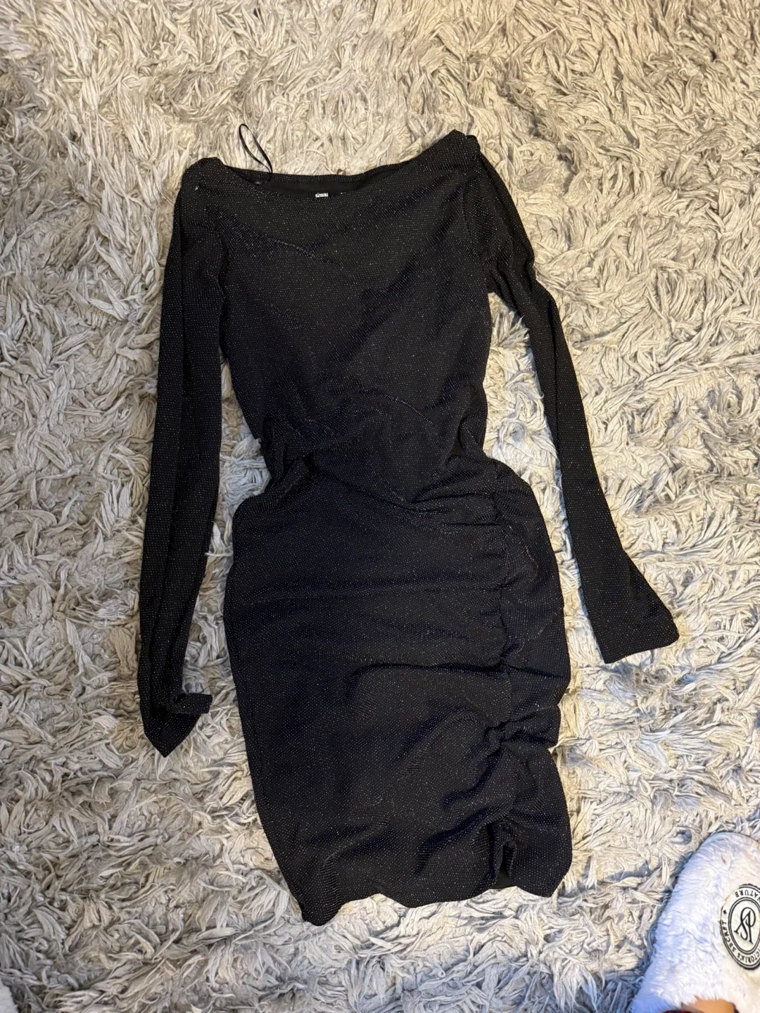 Sinsay Black Sparkly Dress - Size Small thumbnail