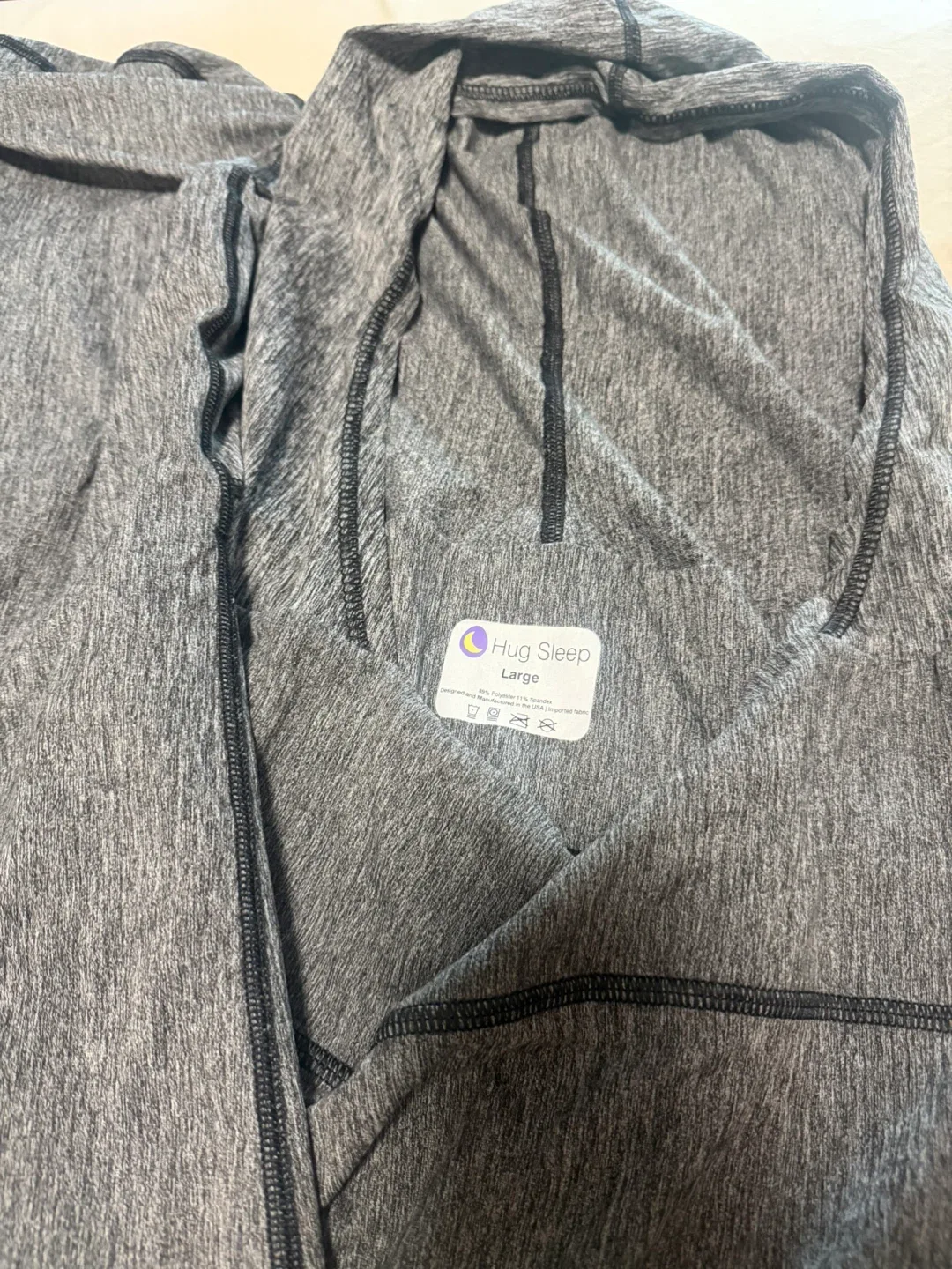 HugSleep sleep pod cocoon swaddling wrap for adults image indicator(2)