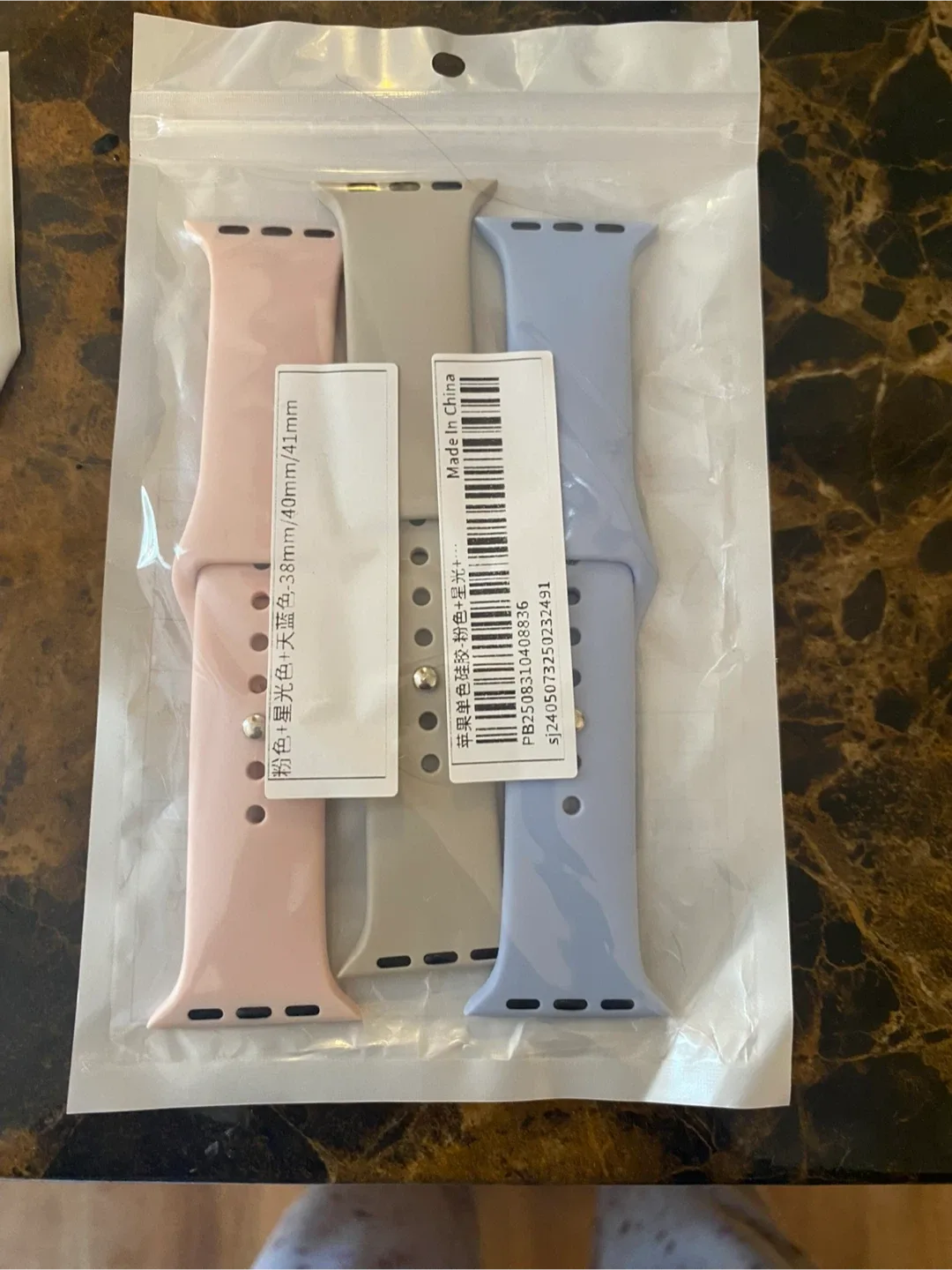 Apple Watch Bands - 38/40/41mm - Pink, Gray, Blue thumbnail