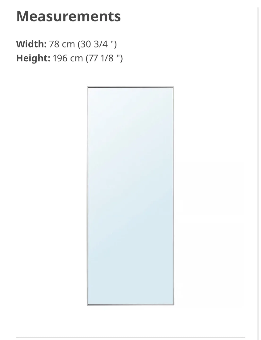 IKEA HOVET Aluminum Mirror image indicator(2)
