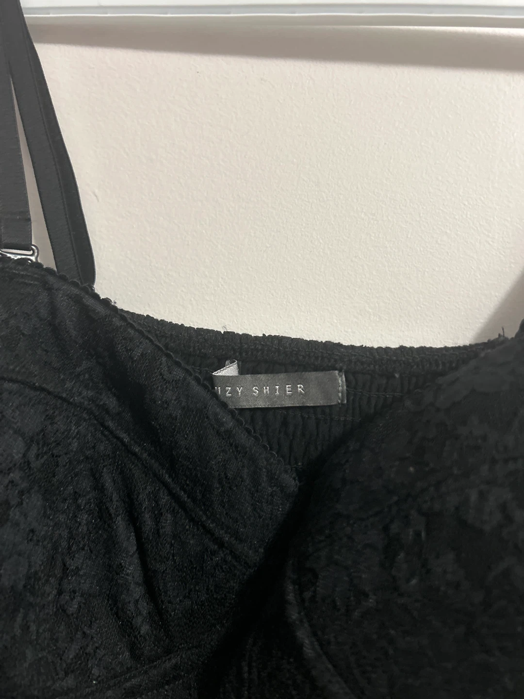 Suzy Shier Black Lace Bustier Top - photo 2