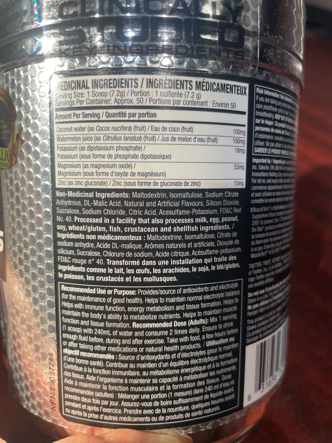 Six Star Ultimate Electrolytes - Watermelon & Coconut image indicator(2)