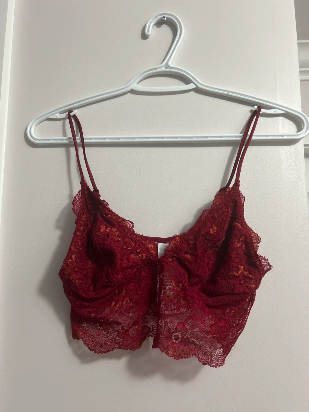 Forever 21 Burgundy Lace Bra - Size M