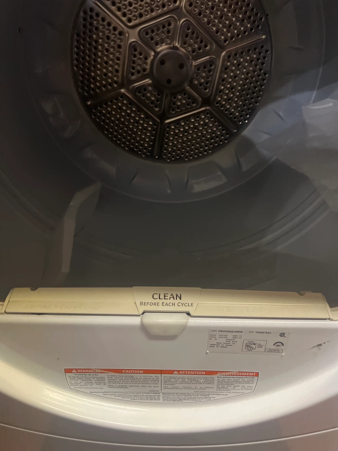 GE White Dryer front load - photo 5