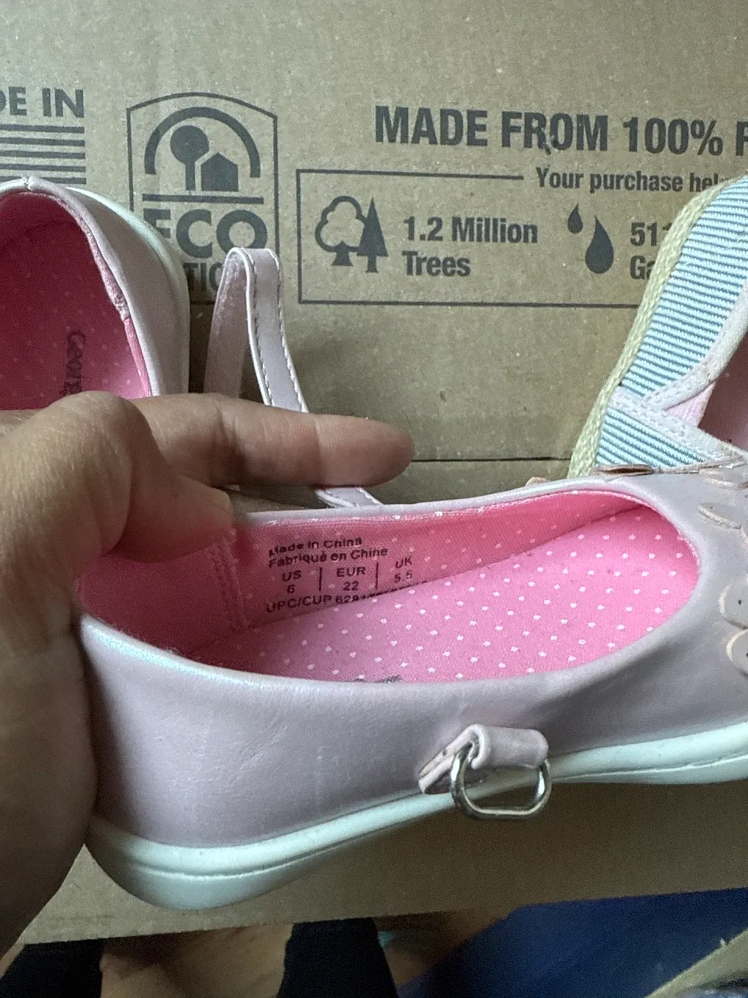 George Girls Pink Dress Shoes - Size 6 image indicator(2)