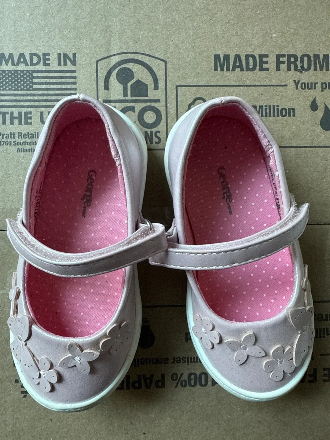 George Girls Pink Dress Shoes - Size 6 thumbnail