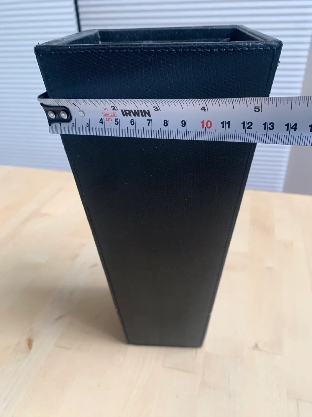 Black Faux Leather umbrella / flower pot image indicator(2)