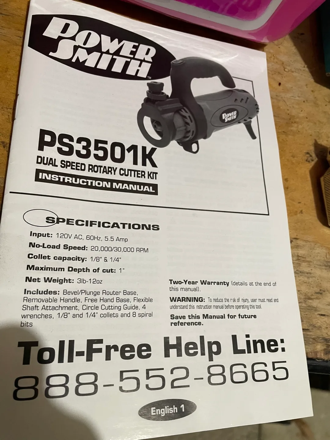 Power Smith PS3501K Dual Speed Rotary Cutter Kit image indicator(3)