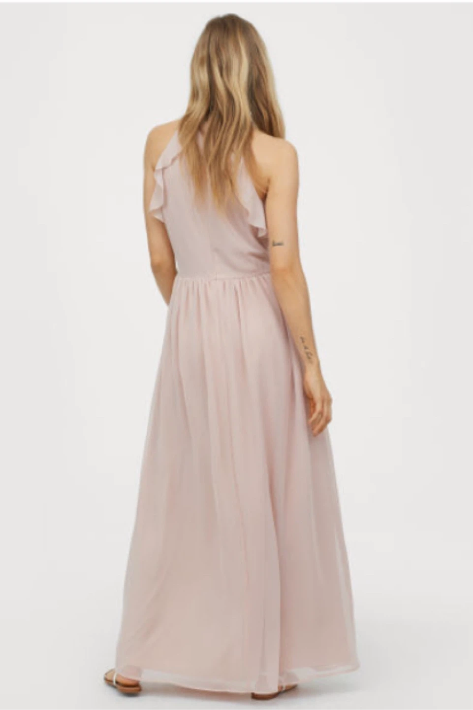 Long blush colour dress - photo 5