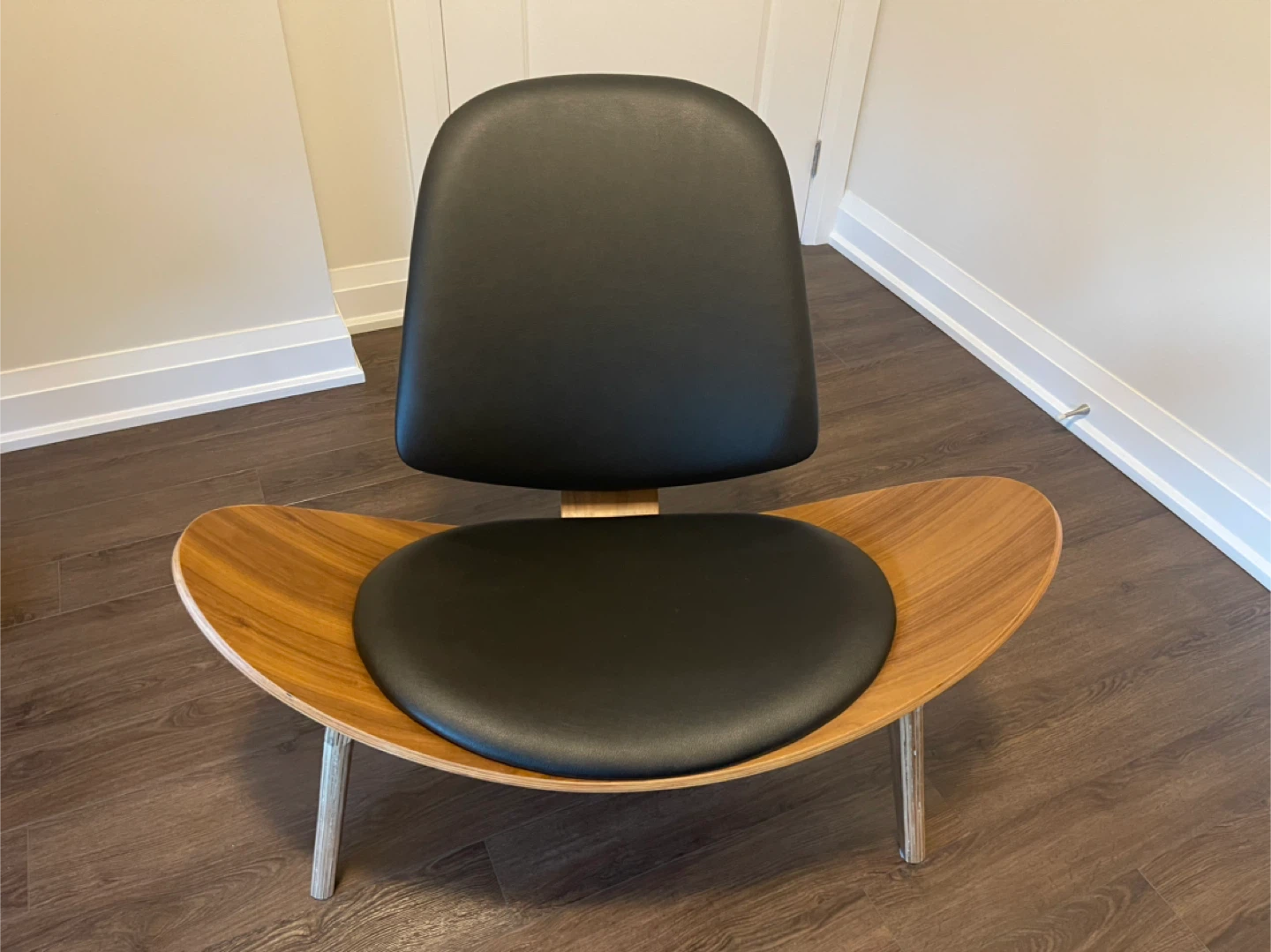 Hans Wegner Style Wishbone Chair - Black
