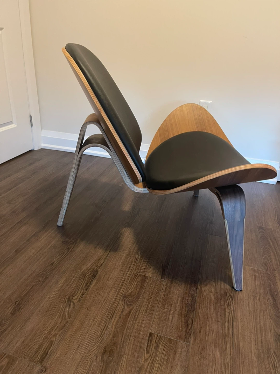 Hans Wegner Style Wishbone Chair - Black - photo 2