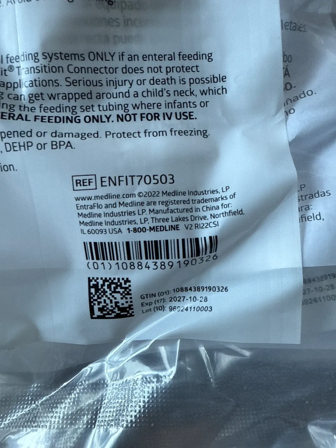 Medline EntraFlo Nutrition Delivery System 1000mL image indicator(2)