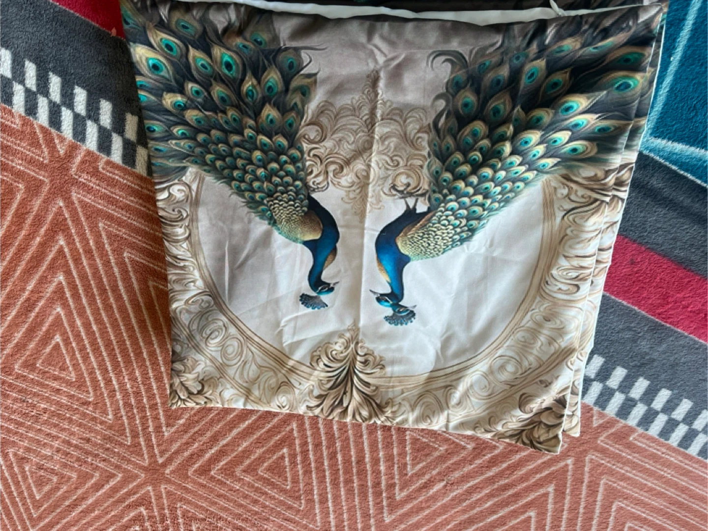 Peacock Decorative Throw Pillows - Set of 4 - photo 2