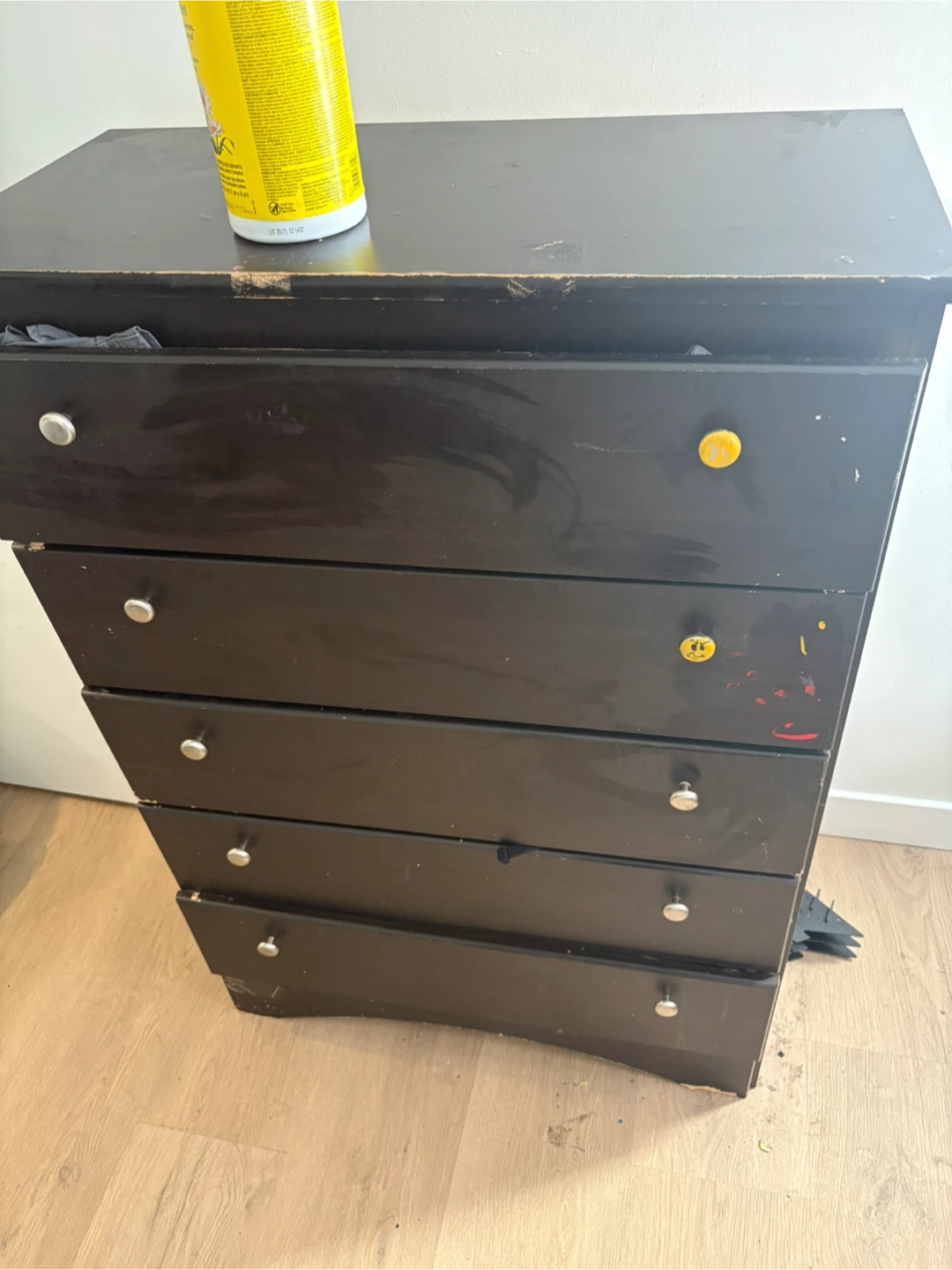 Black 5-Drawer Dresser - Used