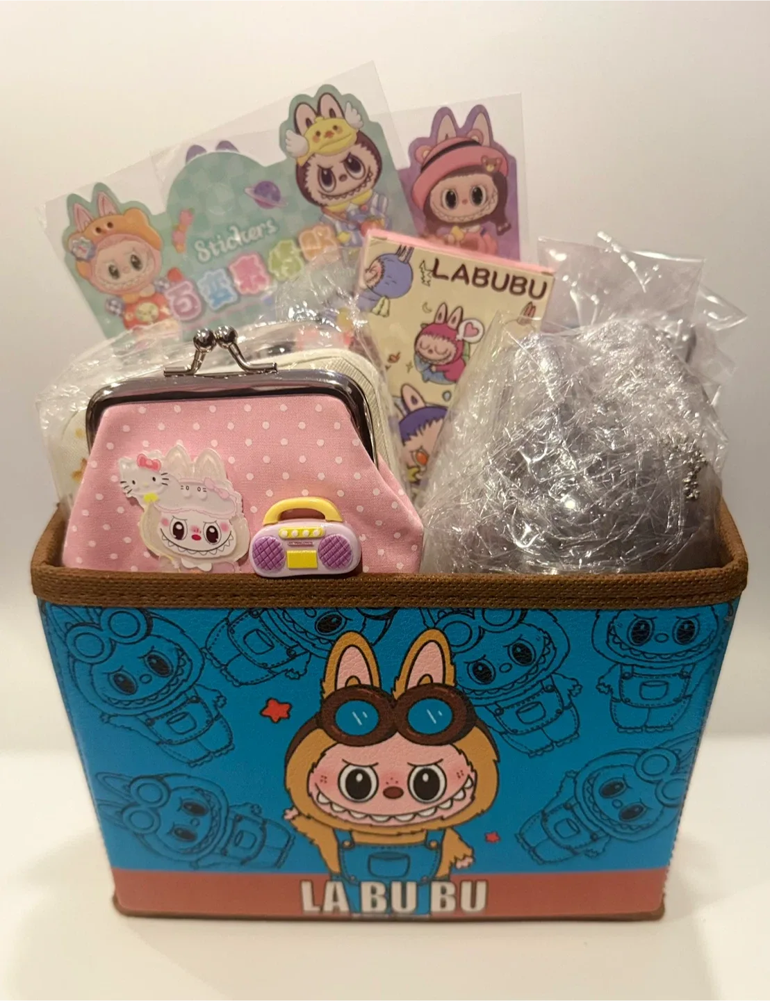 Labubu Gift Basket - Stickers, Coin Purse, Jewelry Box image indicator(2)