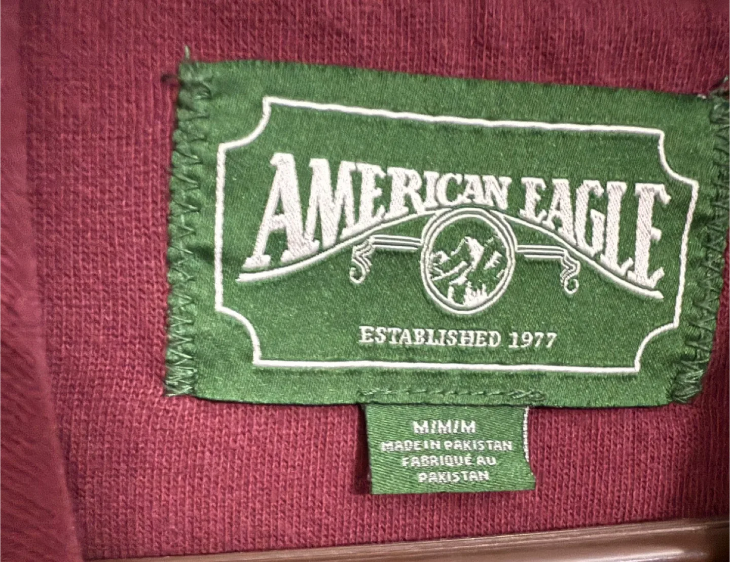 American Eagle Outfitters Burgundy Hoodie image indicator(4)