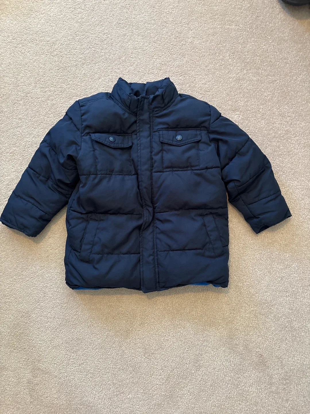 Navy Blue Puffer Jacket - Size 5/6 image indicator(3)