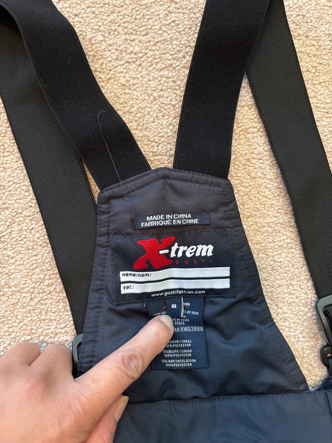 Gusti X-trem Snow Pants Size 5 image indicator(4)