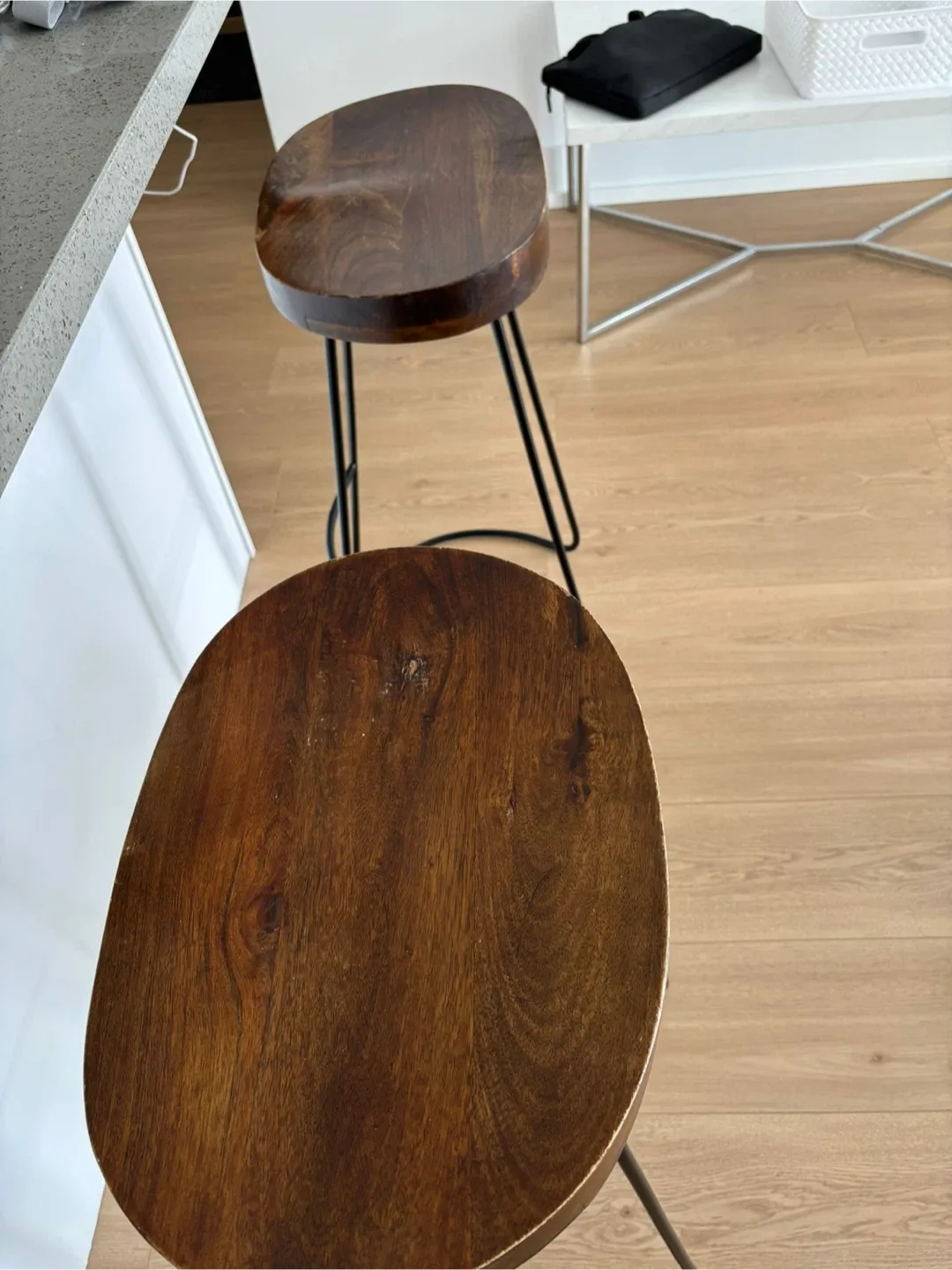 Two Wood Top Stool - 16" Diameter, 27" Height image indicator(4)