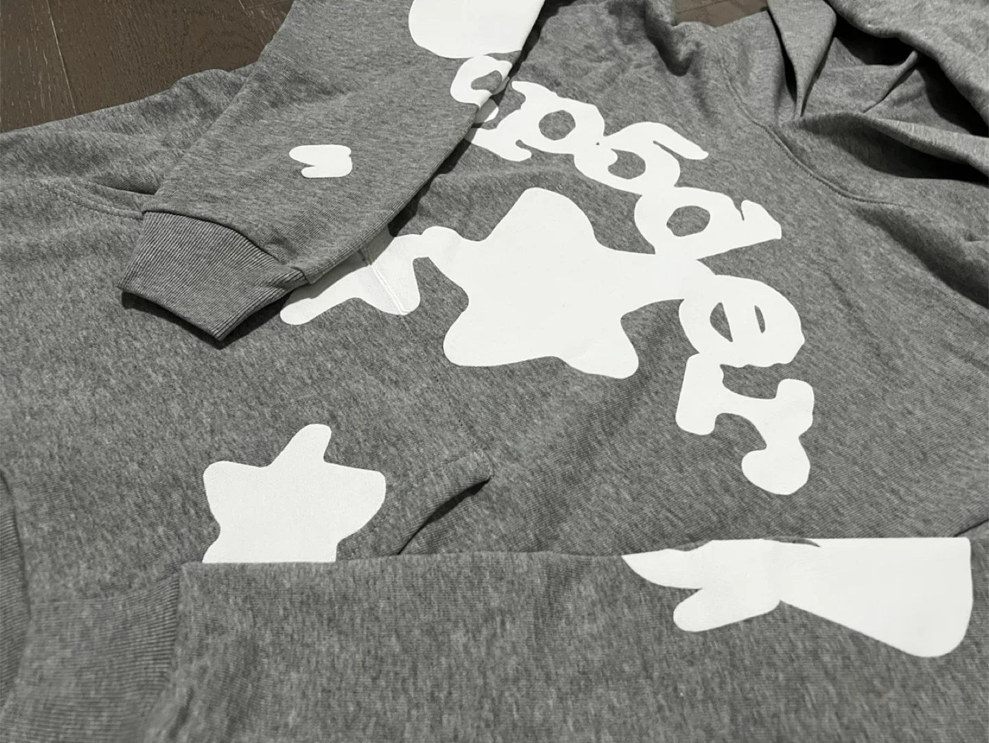 Sp5der Grey Hoodie image indicator(4)