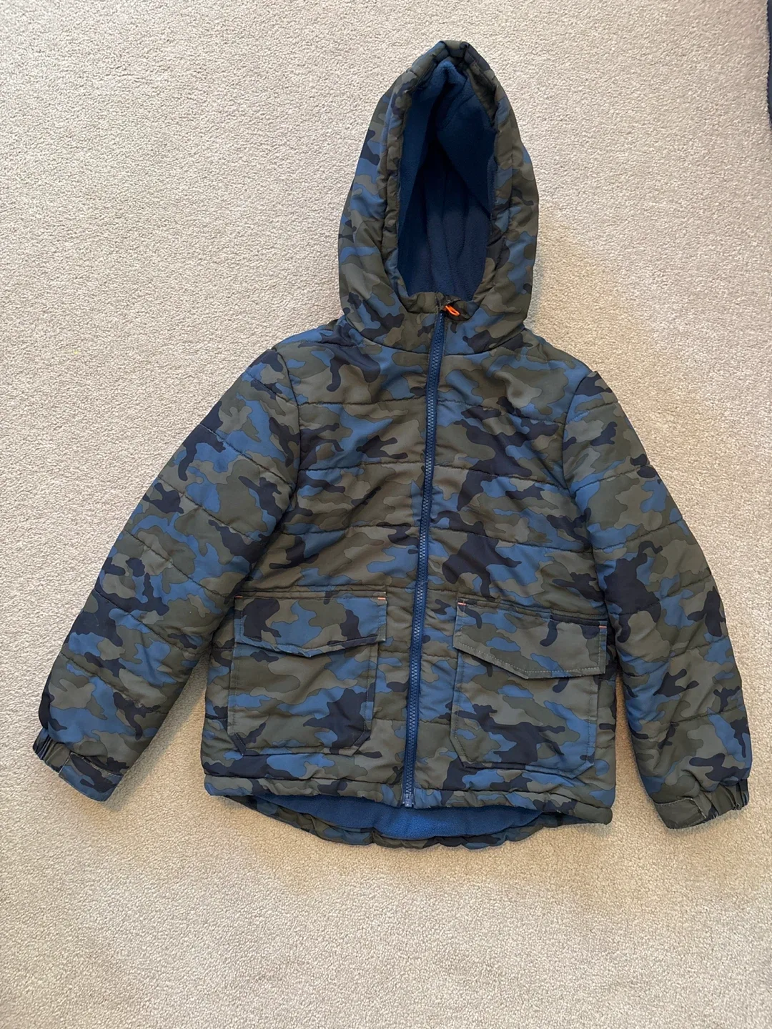 Joe Fresh Camo Puffer Jacket Size S/size 6 image indicator(2)