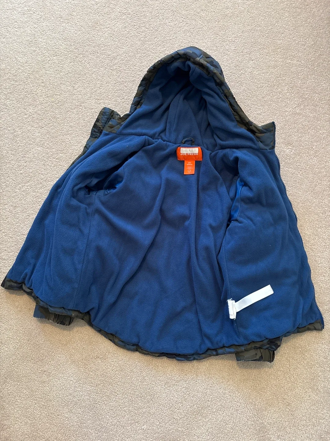 Joe Fresh Camo Puffer Jacket Size S/size 6 image indicator(4)