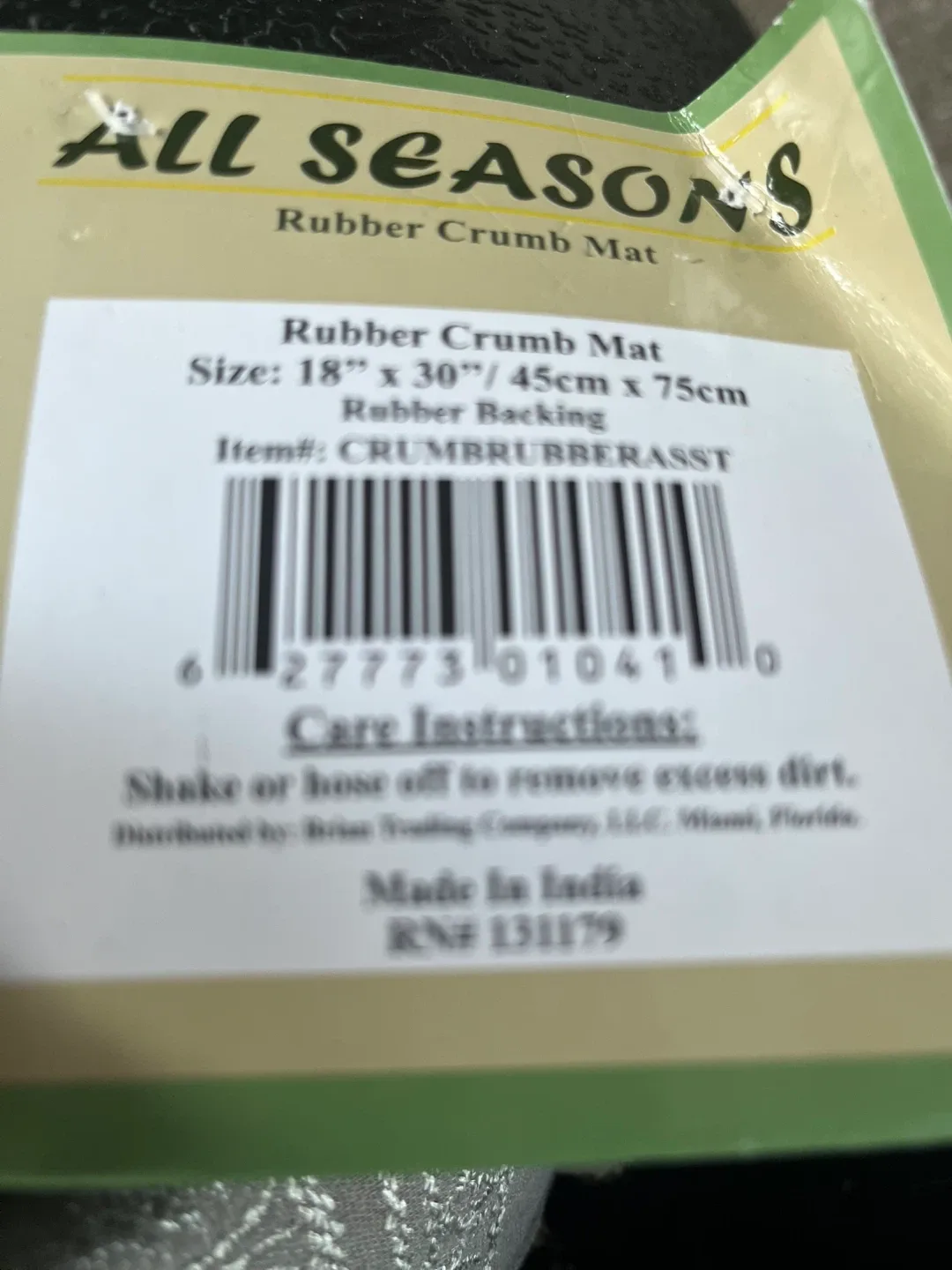 All Seasons Rubber Crumb Mat 18" x 30" image indicator(3)