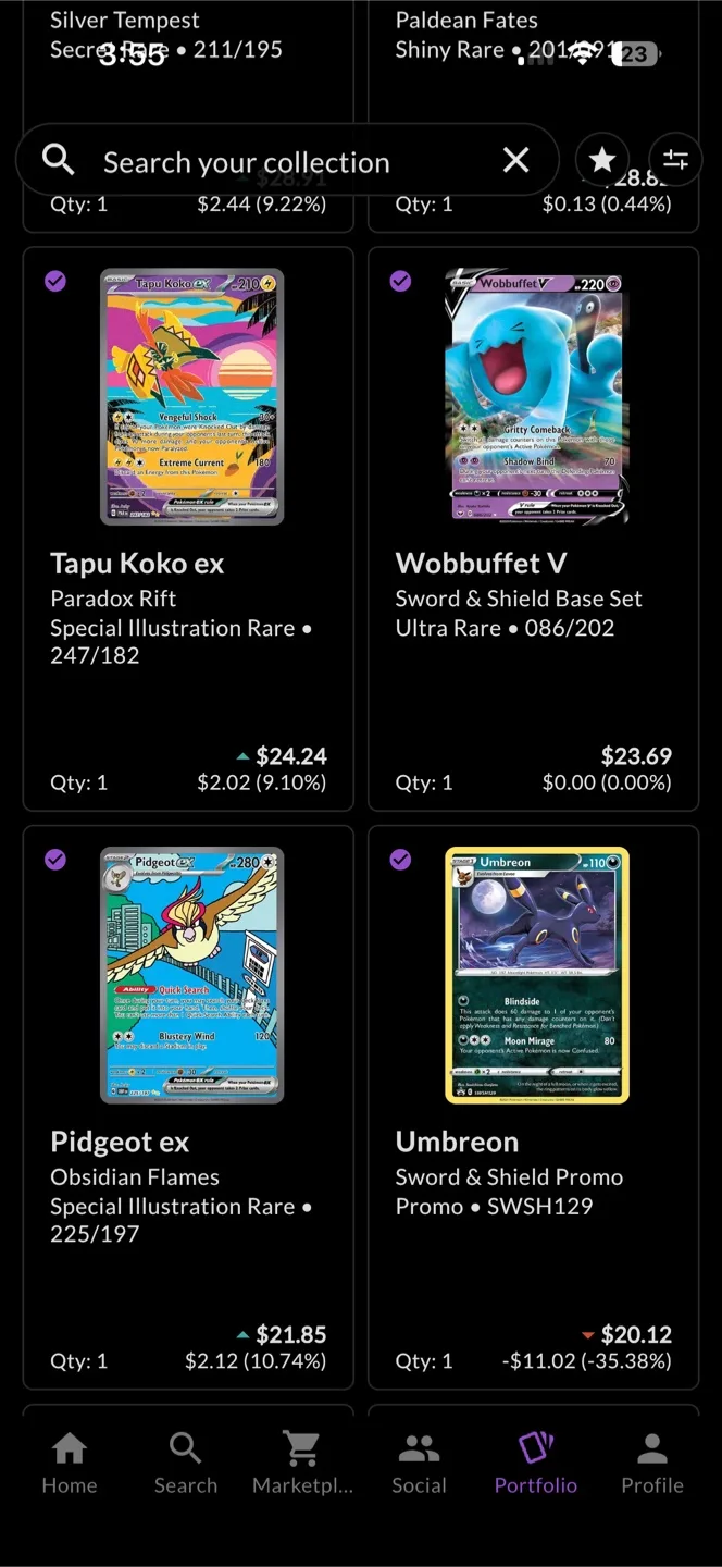 Pokemon Cards Collection selling at 75% MV image indicator(3)