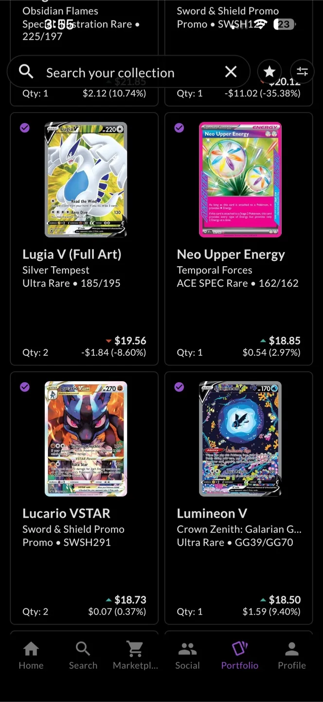 Pokemon Cards Collection selling at 75% MV image indicator(4)