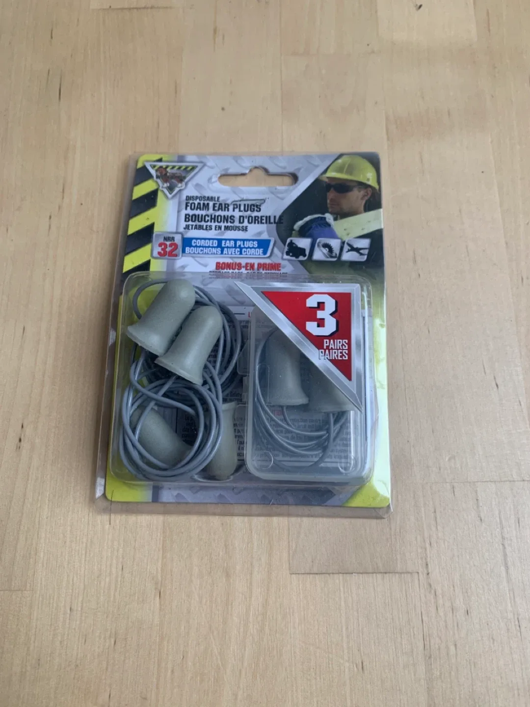 Disposable Foam Ear Plugs - 3 Pairs thumbnail