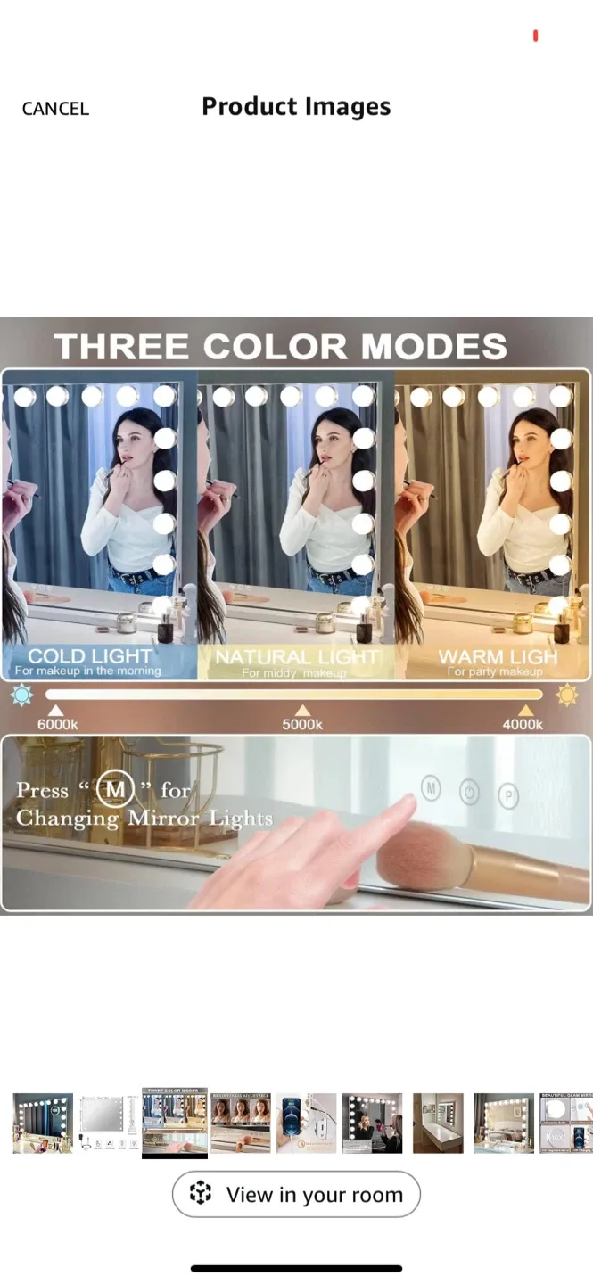 New- KOTTova Vanity Mirror with LED Lights image indicator(3)