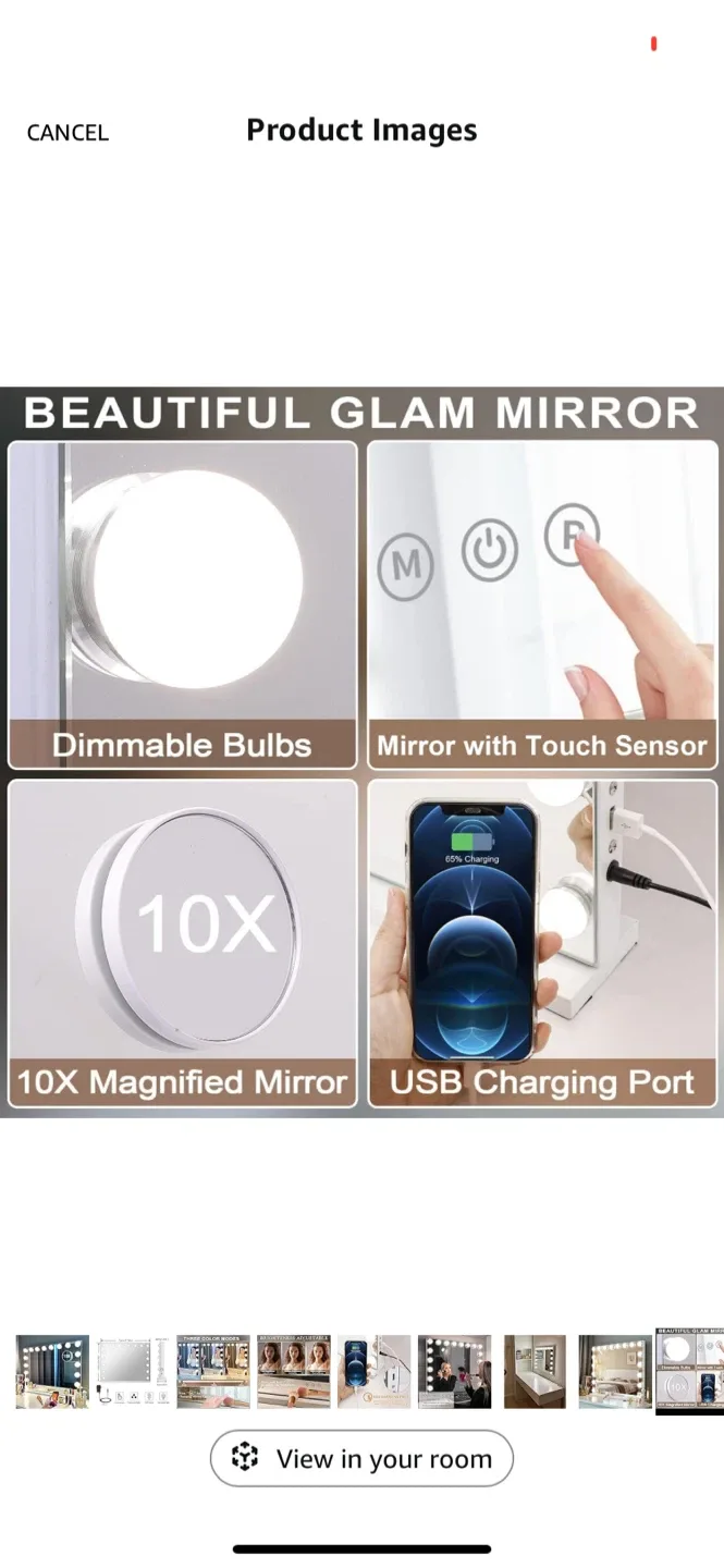 New- KOTTova Vanity Mirror with LED Lights image indicator(8)