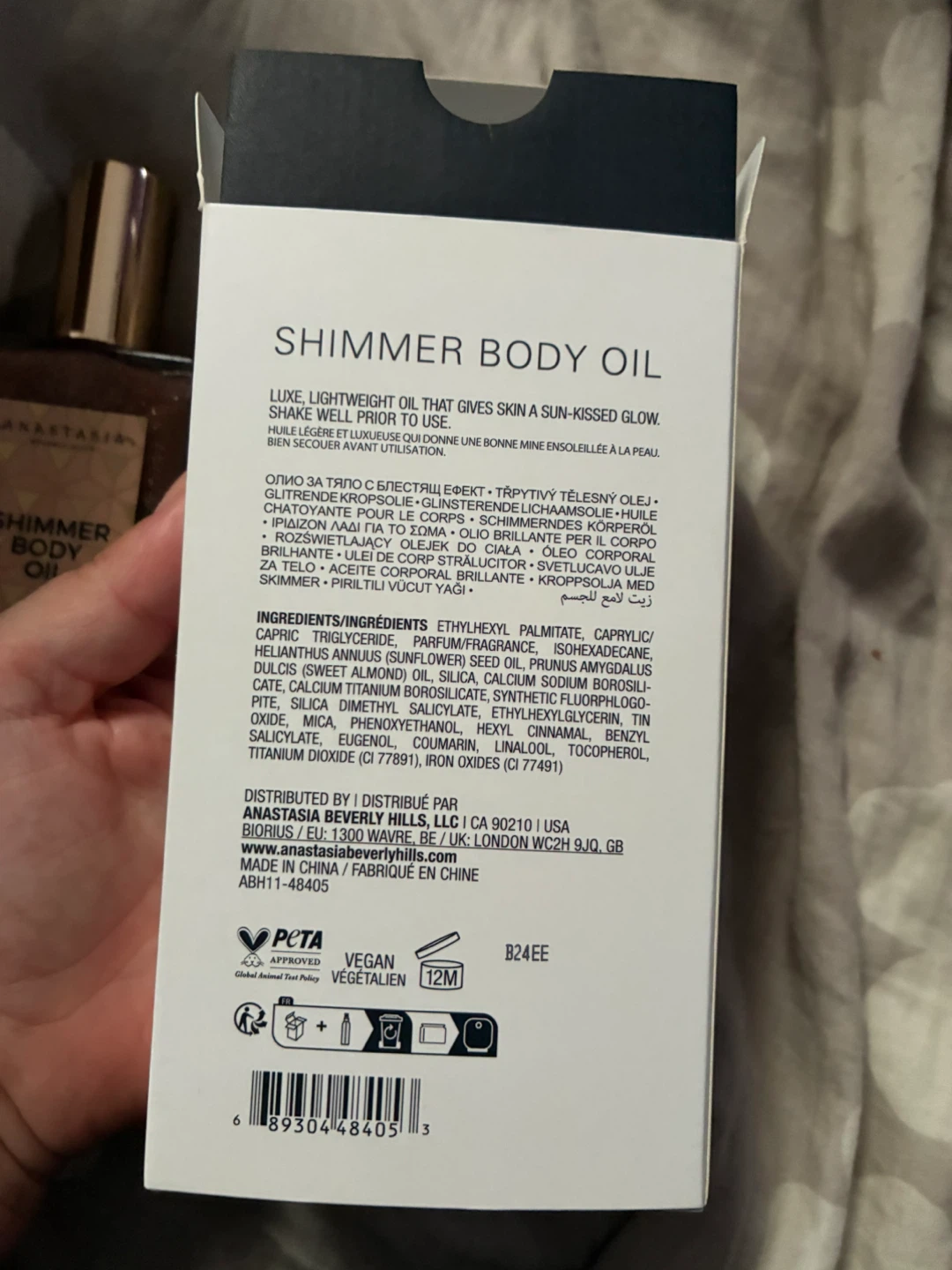 Anastasia Beverly Hills Shimmer Body Oil 1.5oz in ROSE GOLD - photo 5
