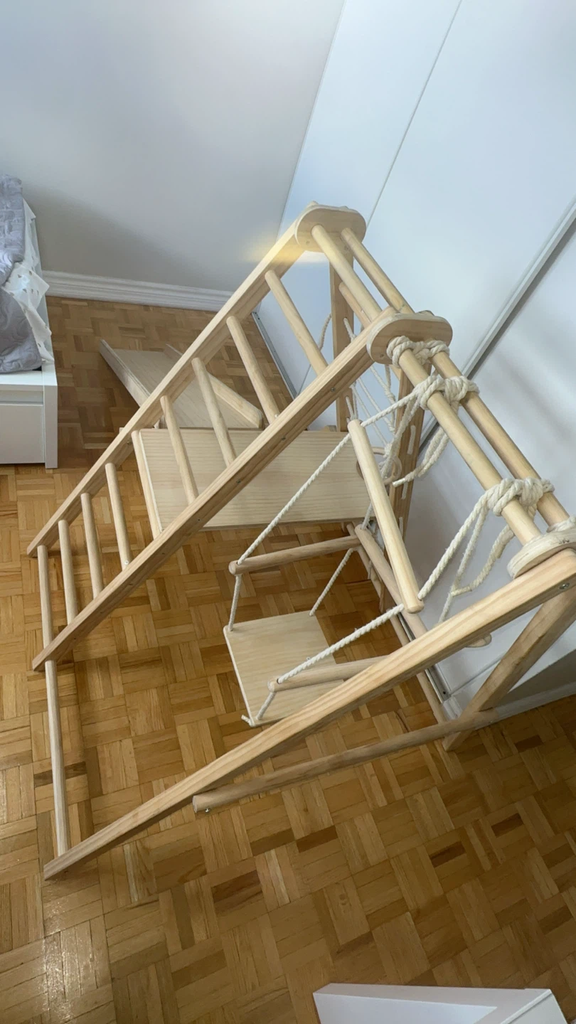 Wooden Climbing Frame with Slide and Swing - photo 3