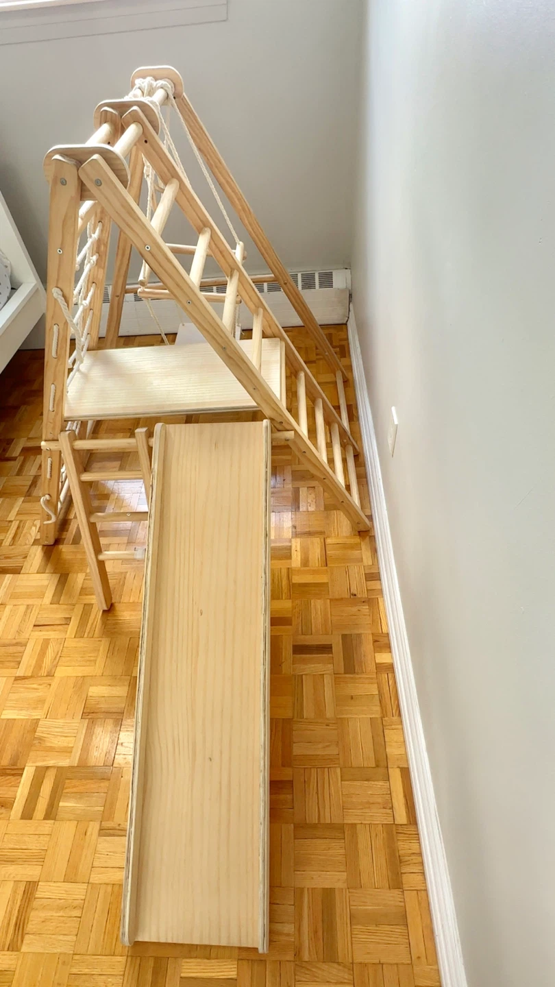 Wooden Climbing Frame with Slide and Swing - photo 2
