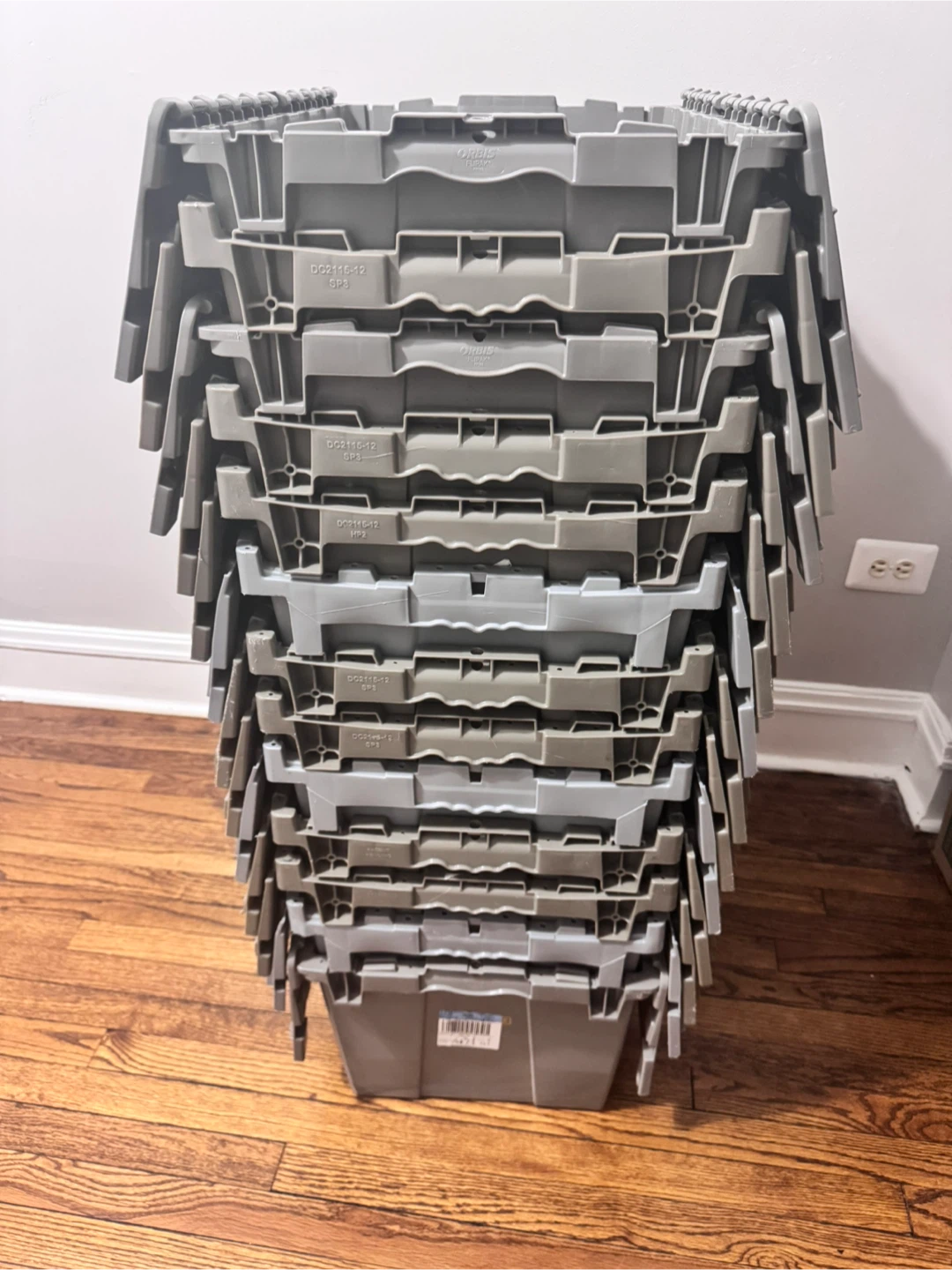 Dollar General Gray Storage Tote