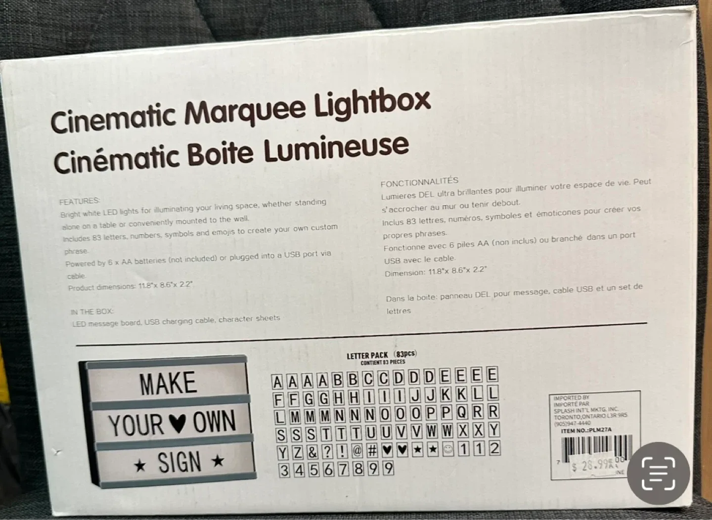 Cinematic Marquee Lightbox - Make Your Own Sign! image indicator(2)