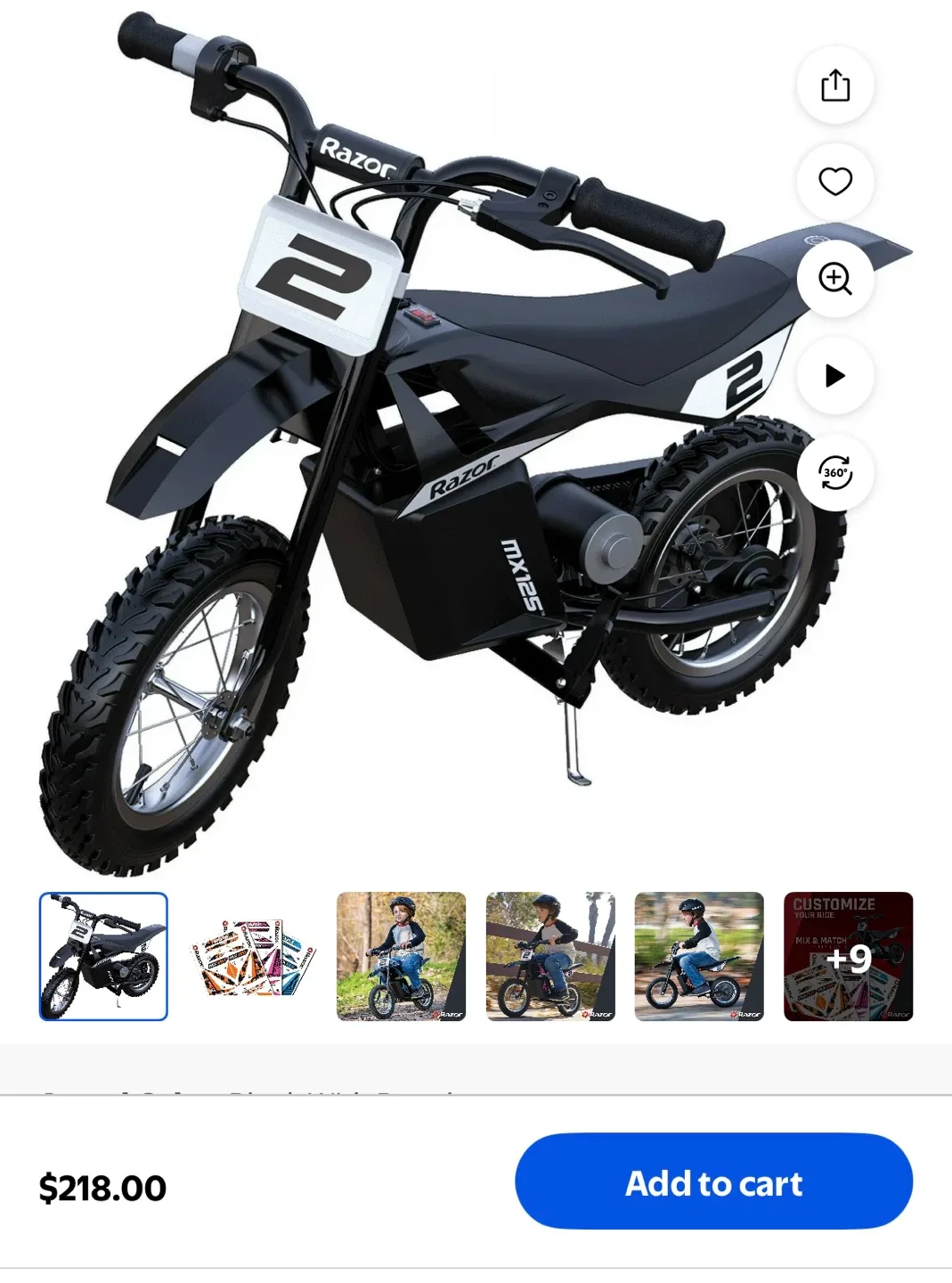 Kids Ride-On Jeep & Razor MX125 Dirt Bike image indicator(5)