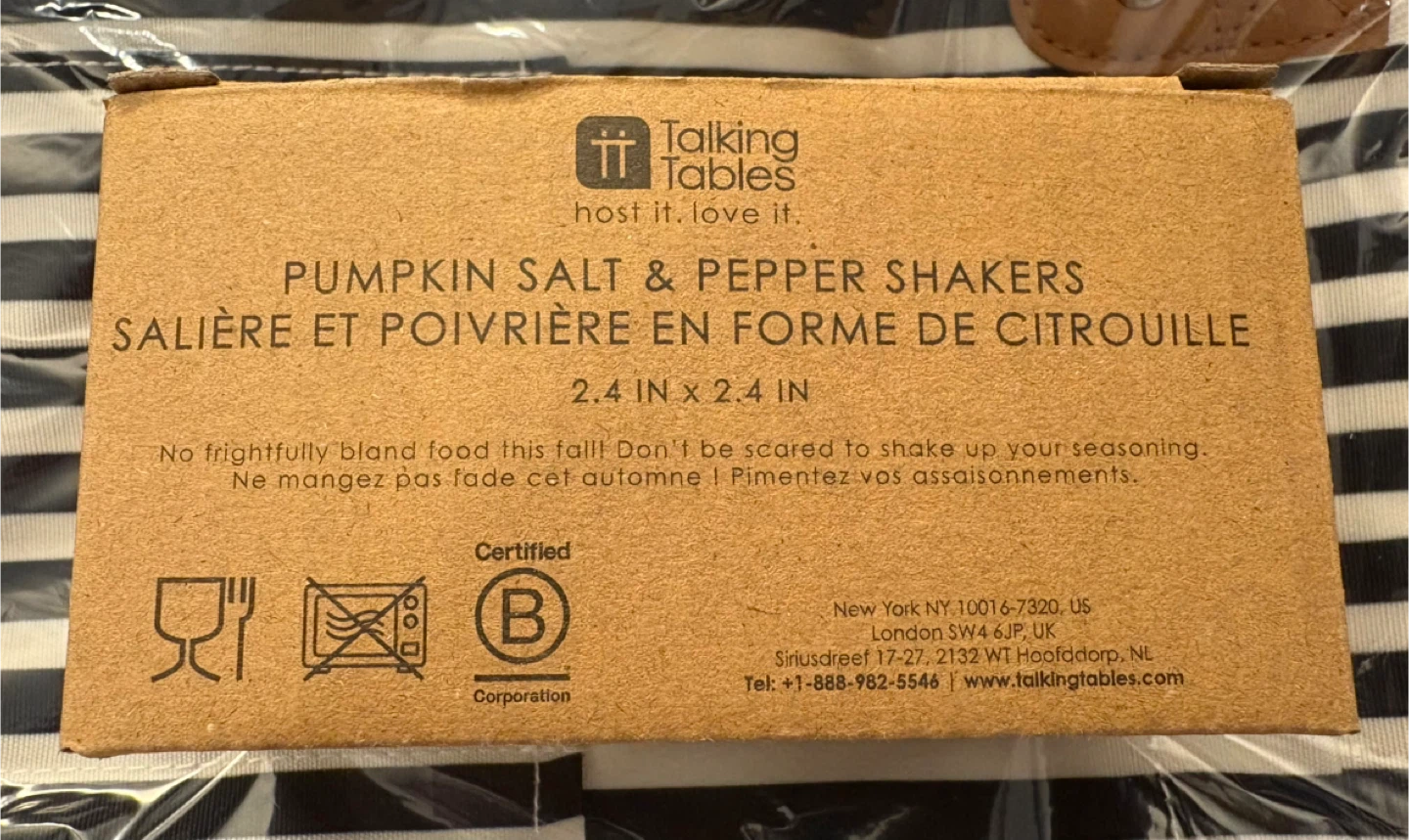 ✨✨Talking Tables Pumpkin Salt & Pepper Shakers - photo 3