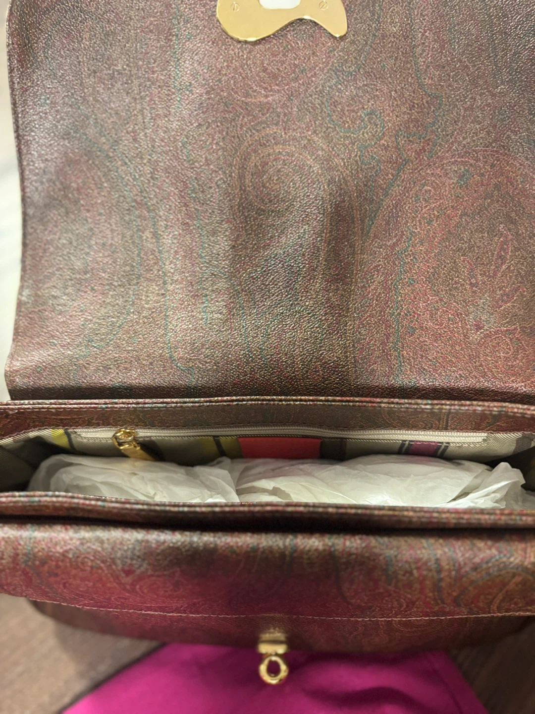 Etro Milano Brown Leather Shoulder Bag - photo 5