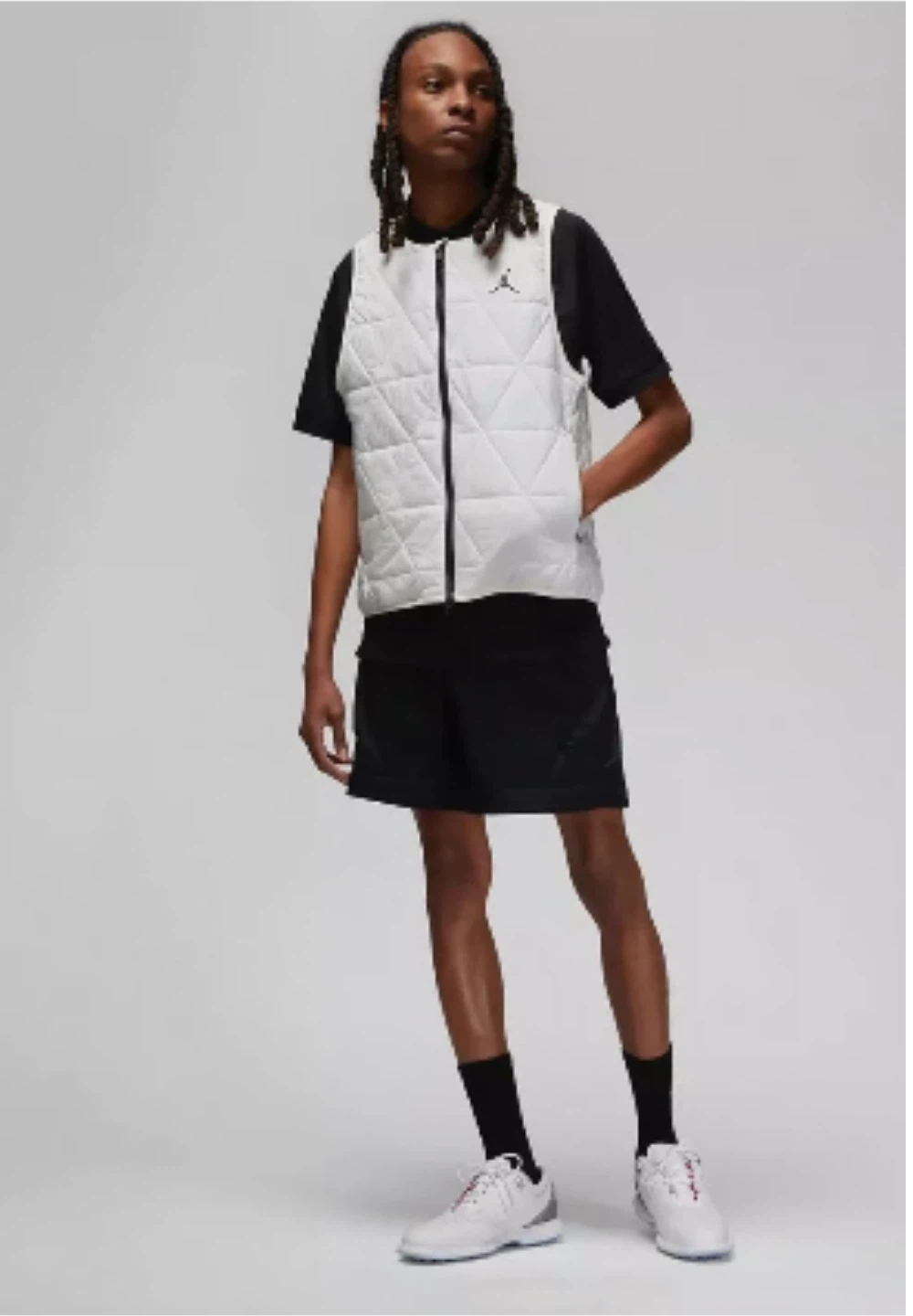 NWT Nike Jordan Sport Men's White Golf Vest Size XS - photo 2