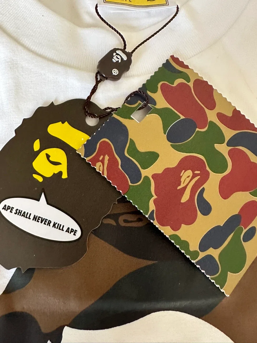 New A Bathing Ape (BAPE) White T-Shirt, Size S image indicator(2)