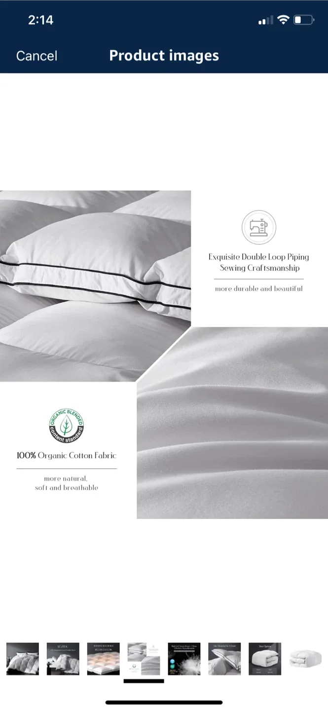 ROZIDC Goose Down Duvet - King Size image indicator(4)