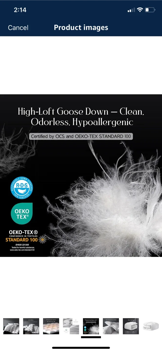 ROZIDC Goose Down Duvet - King Size image indicator(5)