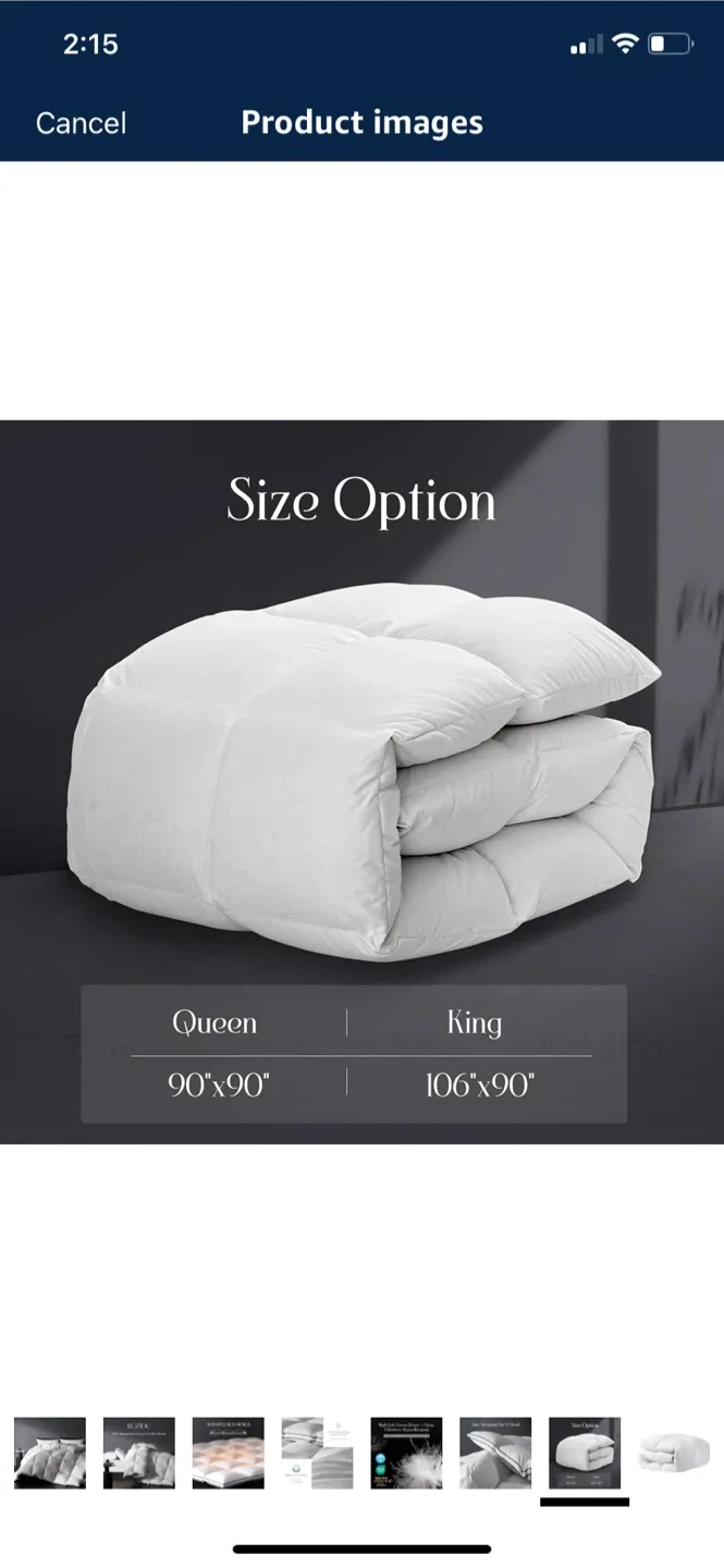 ROZIDC Goose Down Duvet - King Size image indicator(7)