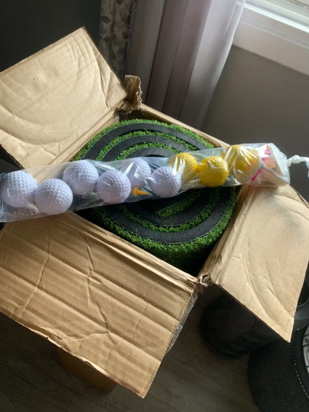 FLOLXNB Golf Hitting Mat 5x4FT image indicator(2)