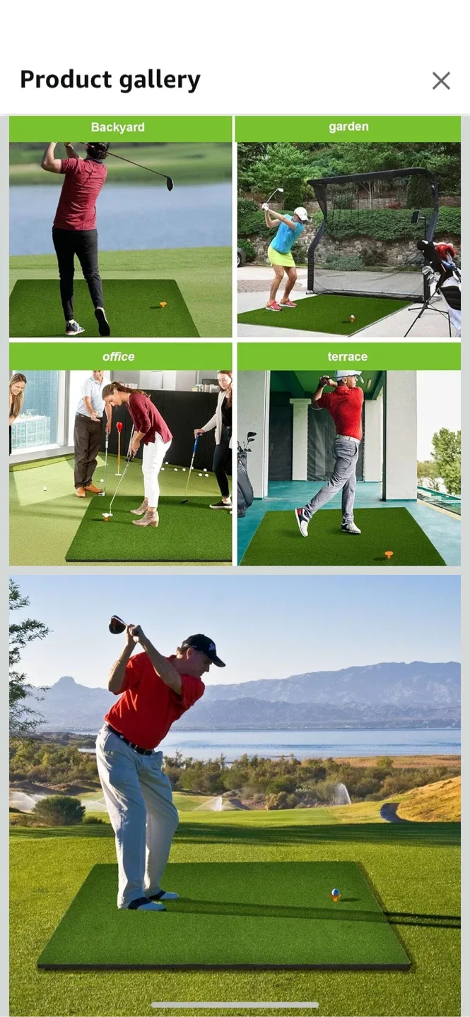 FLOLXNB Golf Hitting Mat 5x4FT image indicator(4)